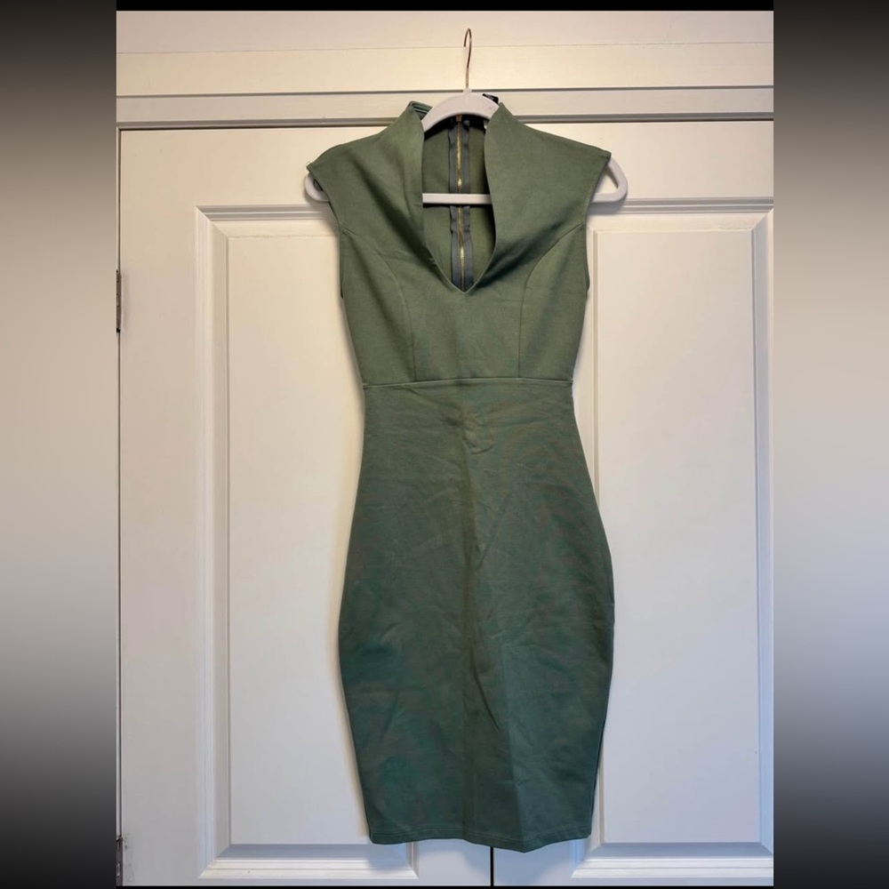 Windsor Green Midi Dress